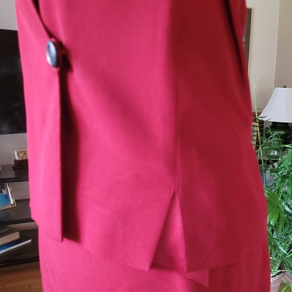 Zapa rust color evening dress with jacket size 8 - Picture 4 of 16